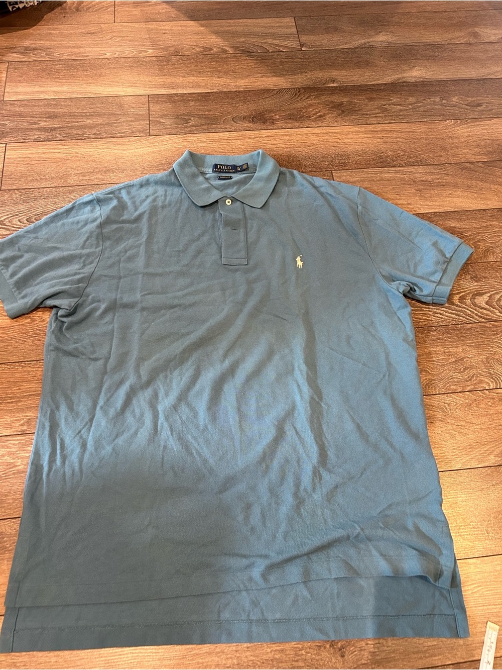 Ralph Lauren Men's Slate Blue Polo with Embroidered Pony